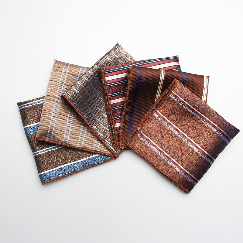 Khăn Tay Bỏ Túi Áo Vest Bằng Lụa Polyester Dệt Phong Cách Thanh Lịch Dành Cho Nam