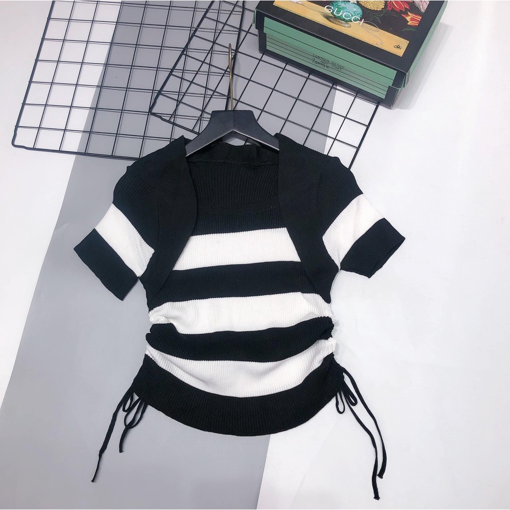 Áo len dây rút 2 bên xinh