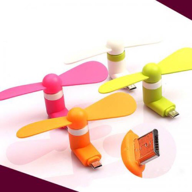 Quạt USB mini chân androi cho samsung oppo  Scho nam và nữ