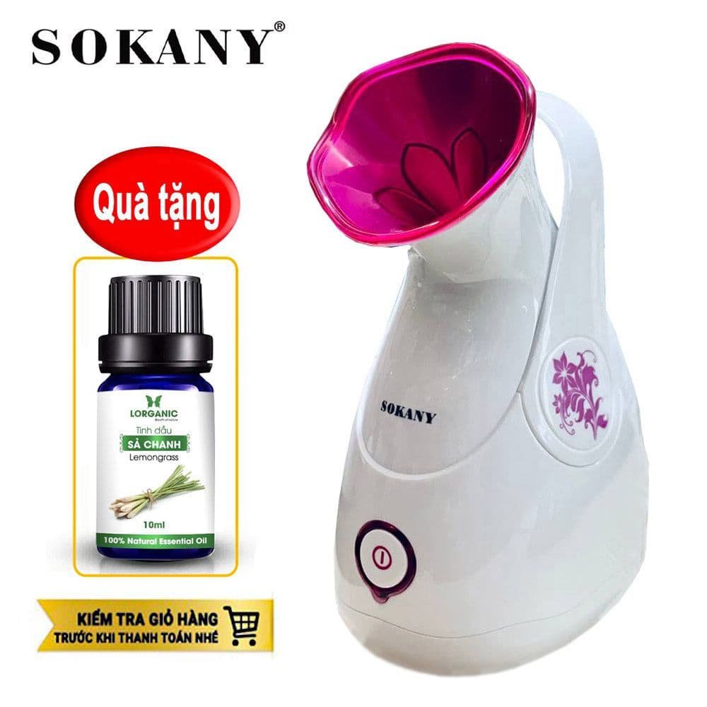Máy xông mặt sokany ZJ-618 dung tích 65ml, công suất 280W giúp xông mặt làm đẹp, xông mũi phòng covid