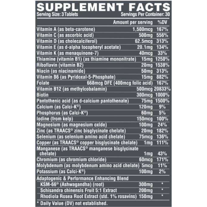 Nutrex Vitadapt - Vitamin khoáng chất thể thao đa năng [FREESHIP + CHÍNH HÃNG]