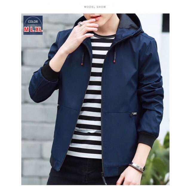Áo khoác dù nam giả vest có nón thời trang cao cấp - M L XL - 14 (ĐEN, XANh ĐEN, XÁM) - Hàng nhập khẩu