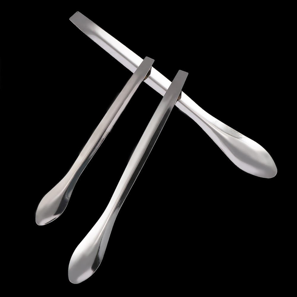 Bộ 3 muỗng thép dùng cho thí nghiệm kích cỡ 10.5/12/14cm