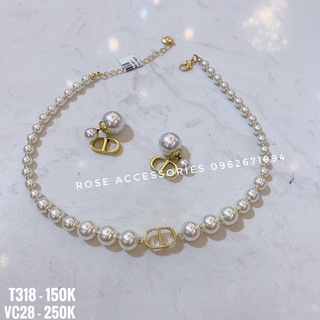 SET VÒNG CỔ CHOKER CD THỜI TRANG