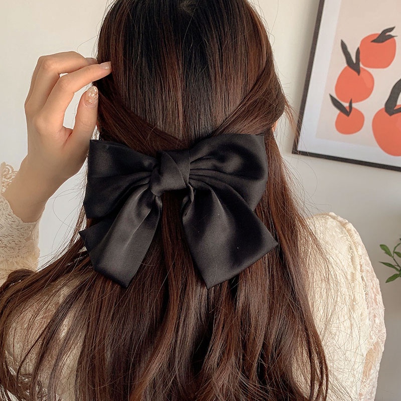 Kẹp tóc hình nơ phong cách thời trang retro