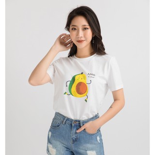 Áo phông in hình quả bơ - Áo thun ngắn tay mùa hè