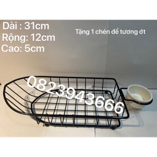 Khay đựng đồ ăn vặt - Trà chanh - Trà sữa - Bếp chiên điện
