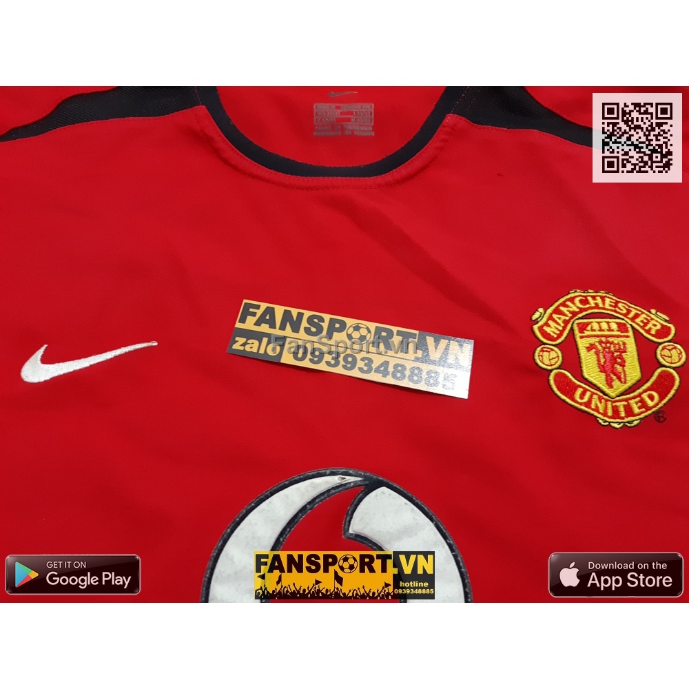 Áo đấu bóng đá Manchester United Community Shield 2003 home shirt 2002 2004 red NIKE 184947 size M