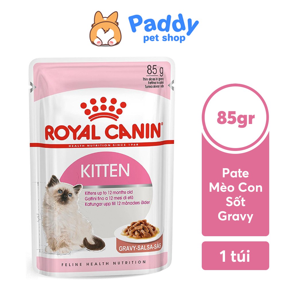 Pate Cho Mèo Con Royal Canin Kitten Gravy Dạng Sốt 85g