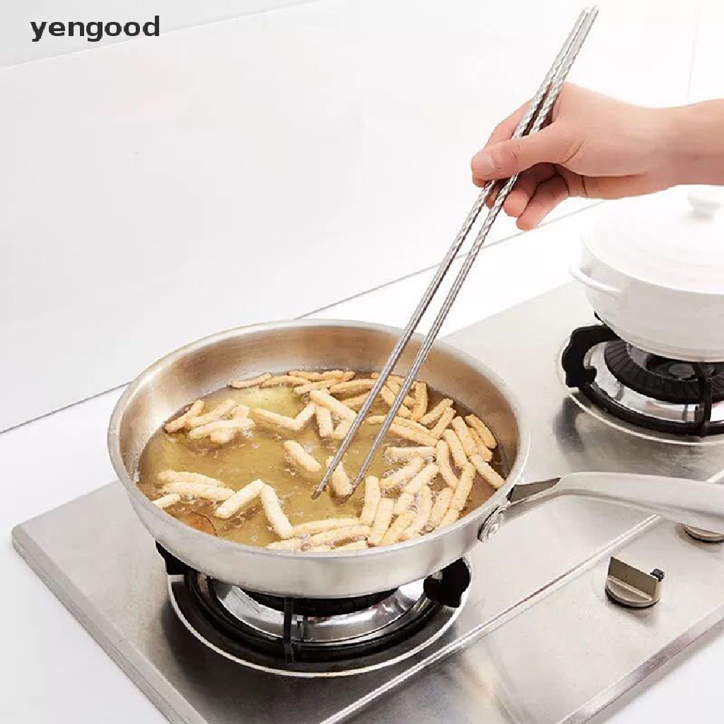 1 Đôi Đũa Dài Nấu Ăn Bằng Thép Không Gỉ