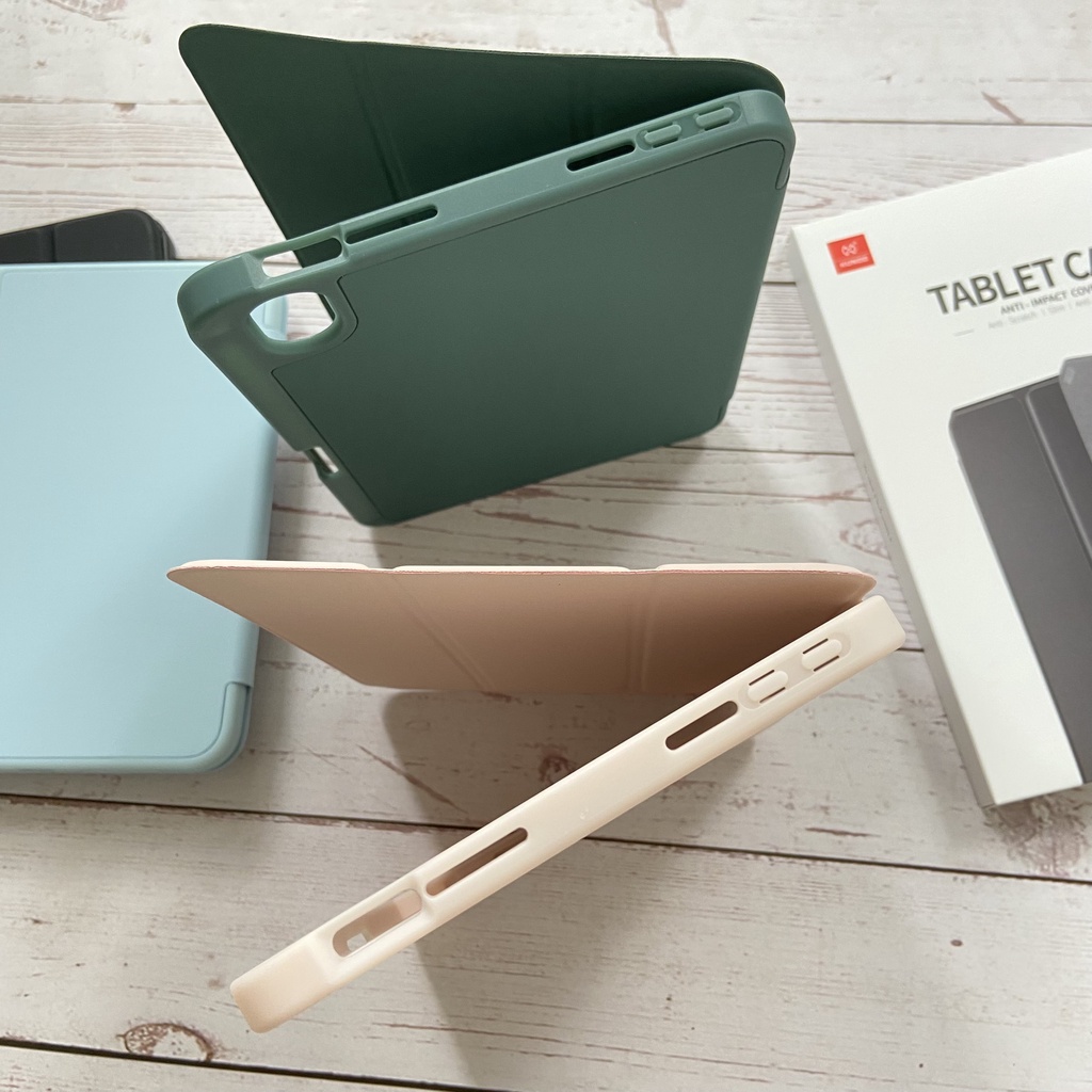 Bao da XUNDD iPad Mini 6    - Chống sốc, Có ngăn đựng bút - Xanh Rêu