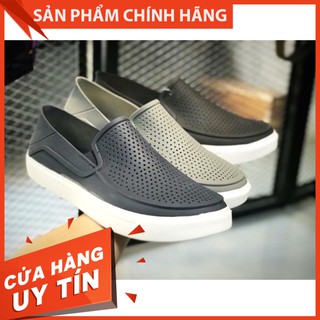 Giày nam slip on siêu nhẹ chống trơn trượt chuẩn Cro  [ Hàng có sẵn ]
