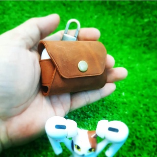BAO DA AIRPODS PRO TỐI GIẢN (DA THẬT)