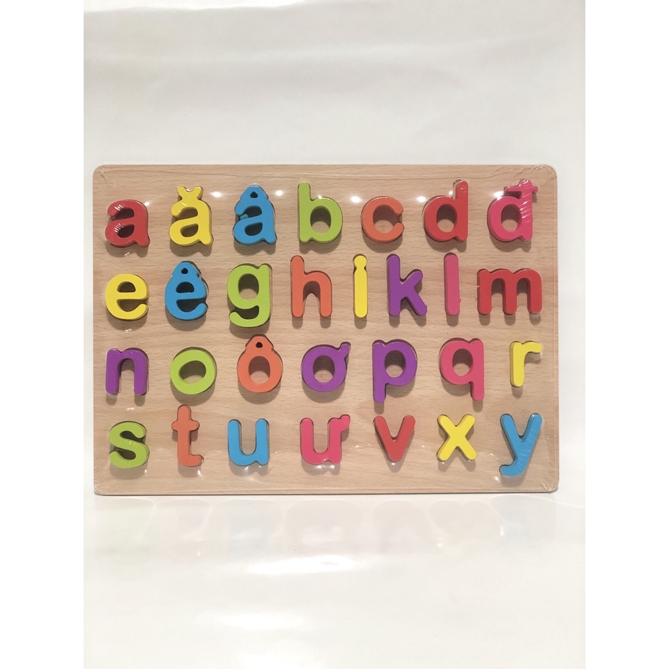 Combo Bộ 2 Bảng Chữ Cái Tiếng Việt In Thường, In Hoa Giúp Bé Nhận Biết Chữ Cái  Benrikids ( Tặng Kèm Thẻ Học Cho Bé)