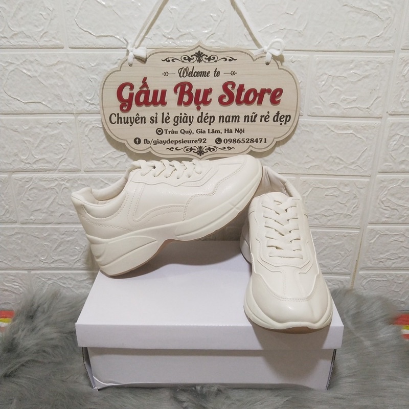 Giày Thể Thao Sneaker Nữ GC Trơn Chất Đẹp