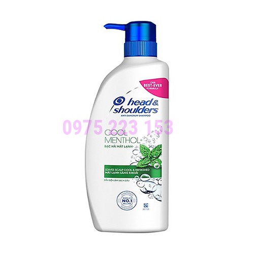 Dầu gội sạch gàu bạc hà Head and Shoulders 650g