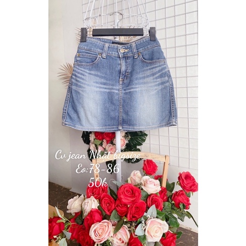 Chân váy Jean bigsize