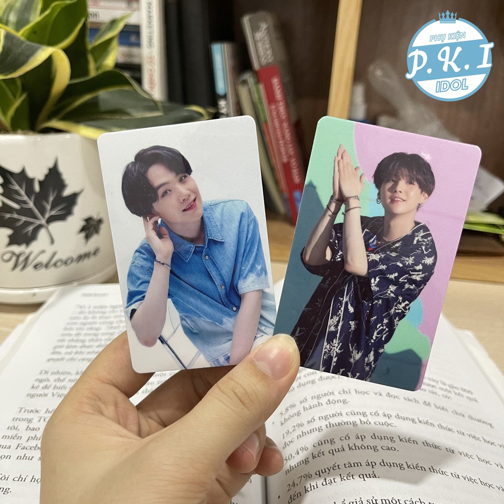 Bộ Card Cứng In Hình Idol SUGA BTS Bo Góc Sang Trọng – Quà Tặng Kpop