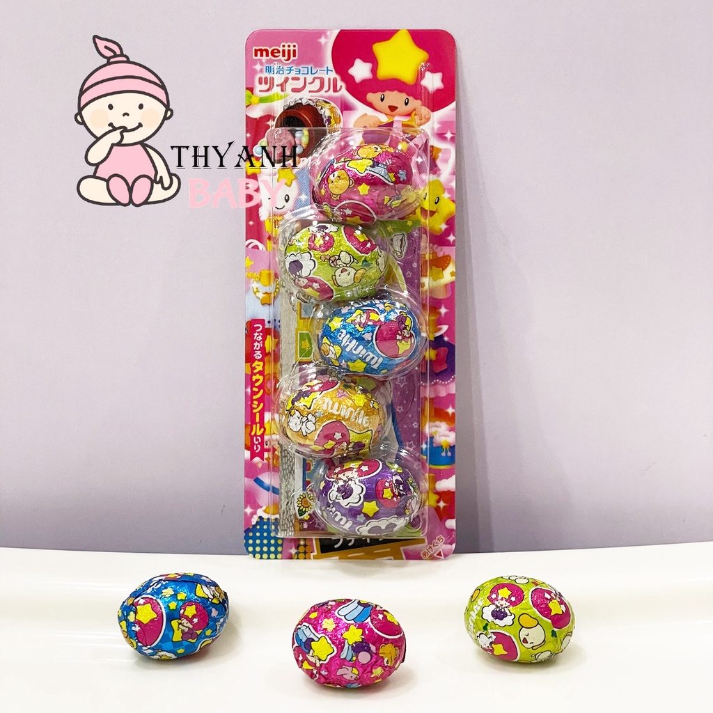 Kẹo Trứng Socola Meiji Twinkle Chocolate Egg Nhật Bản 26g