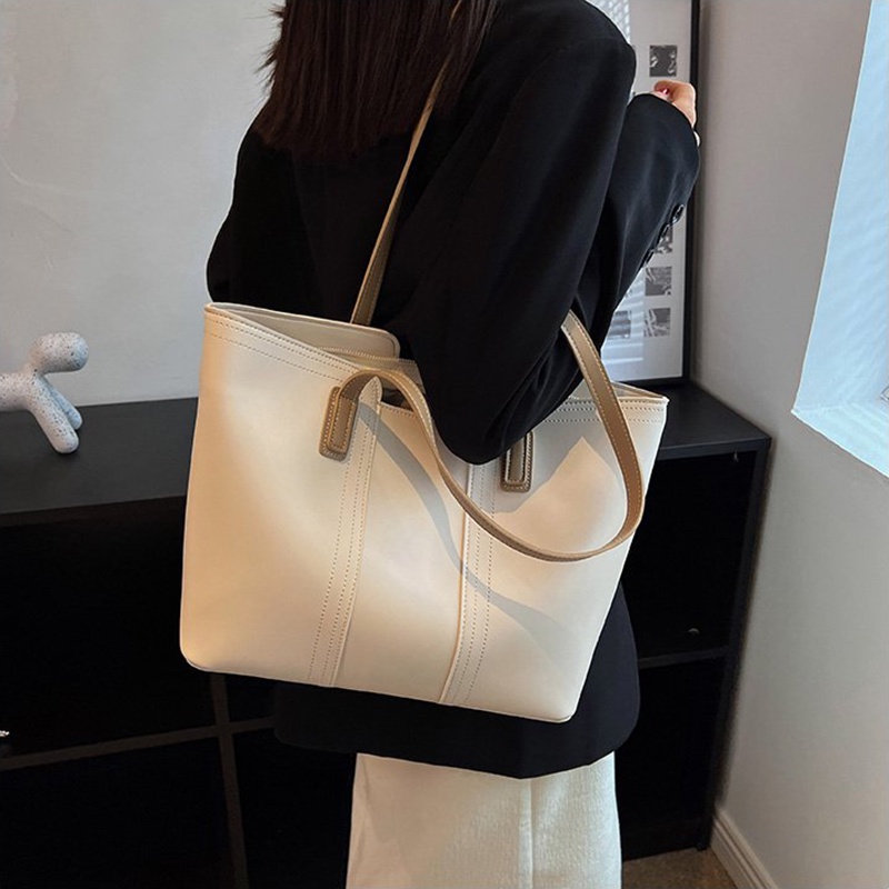 Túi Đeo Vai Cỡ Lớn Màu Sắc Đơn Giản Thời Trang Cho Nữ