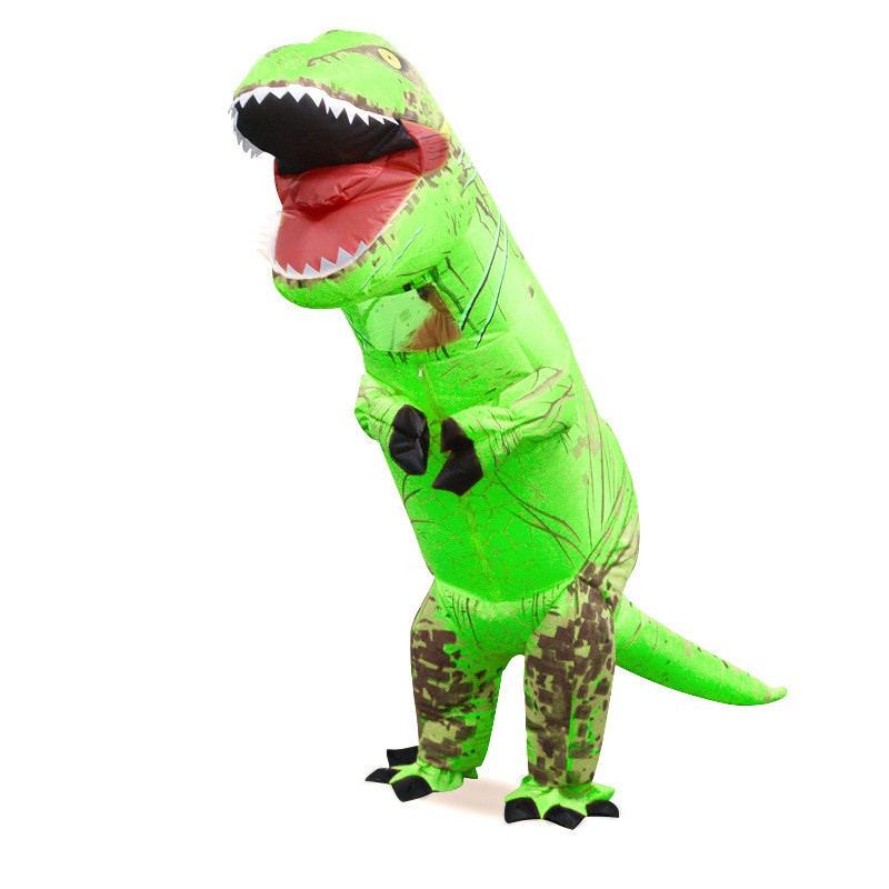 Cosplay khủng long hơi xanh