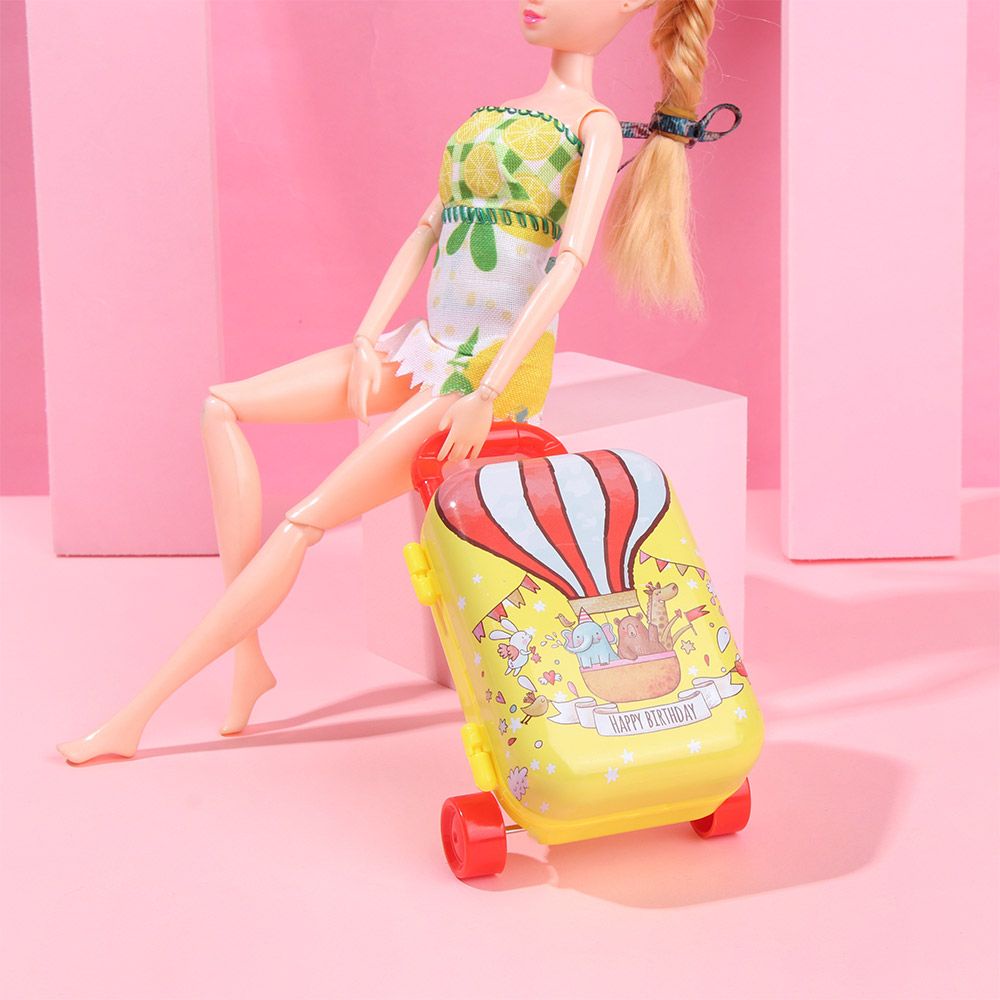 Vali đựng kẹo mini trang trí nhà búp bê họa tiết hoạt hình dễ thương