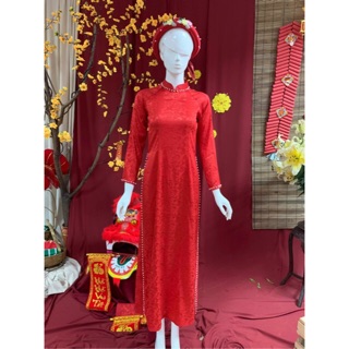 Áo gấm cao cấp đính ngọc