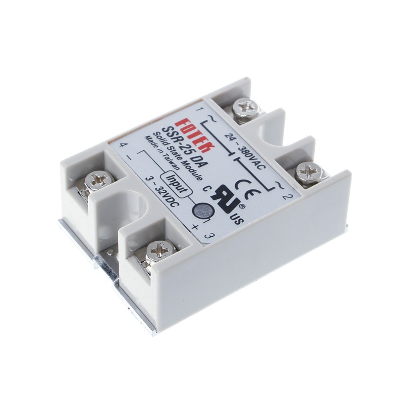 Mô đun rơ le SSR-25DA 25A 250V 3-32V DC đầu vào 24-380VAC