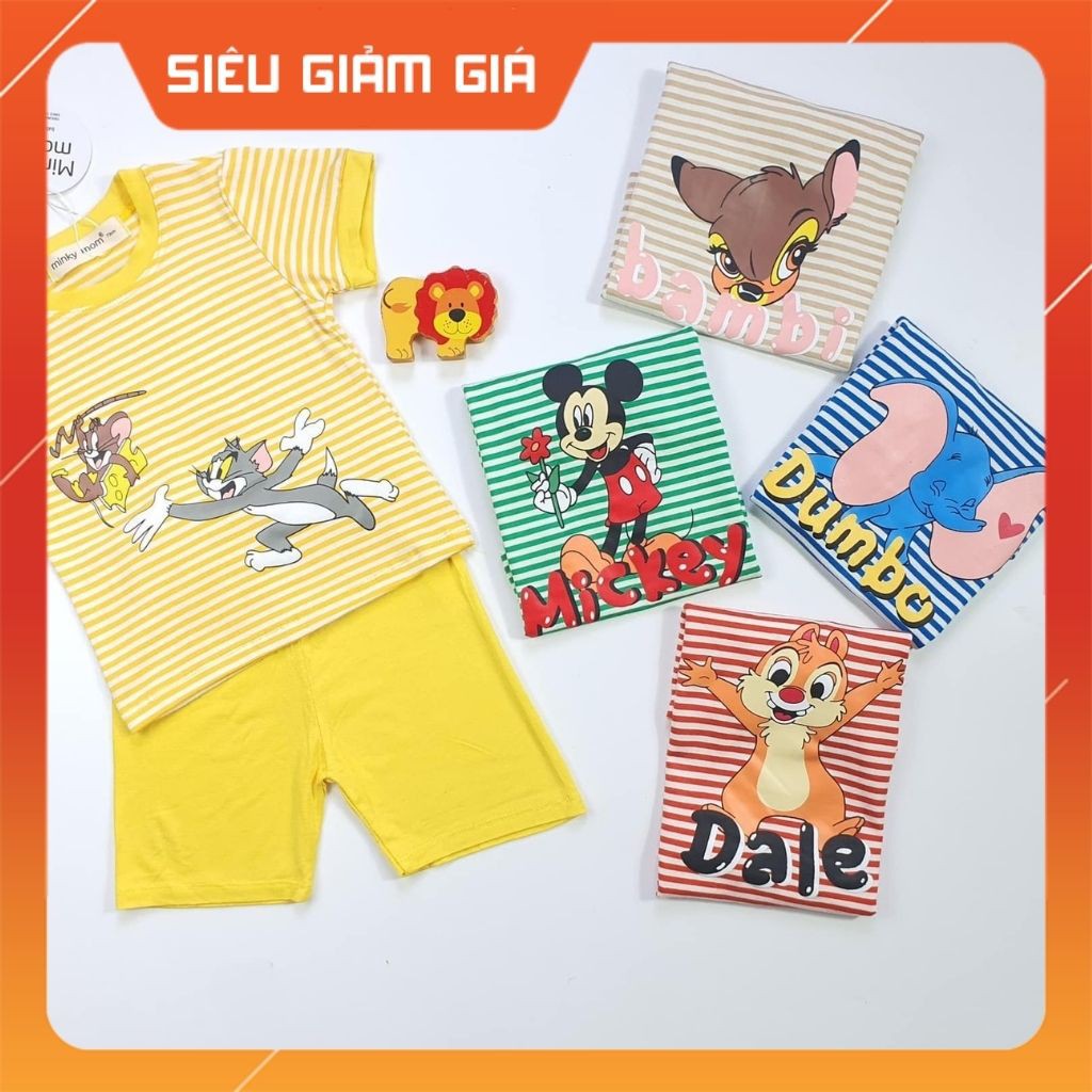 Bộ Body Đùi Minkymom🦄Họa Tiết CHIP&DEL 100% COTTON cực kì dễ thương,dành cho bé từ 6-18kg,hàng có sẵn,giao