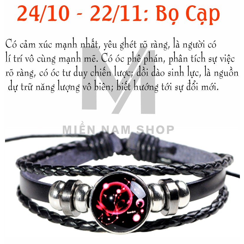 Vòng tay nam nữ 12 chòm sao Scorpio  23/10 - 21/11