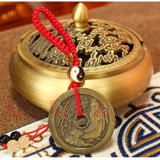 Móc khóa đồng xu phong thủy bằng đồng đẹp rẻ mang lại bình an may mắn tài lộc - TÔ TÂM QUANG