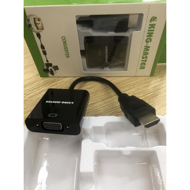 Cáp Chuyển HDMI Ra VGA chất lượng cao Full HD- Cáp HDMI to VGA có Audio