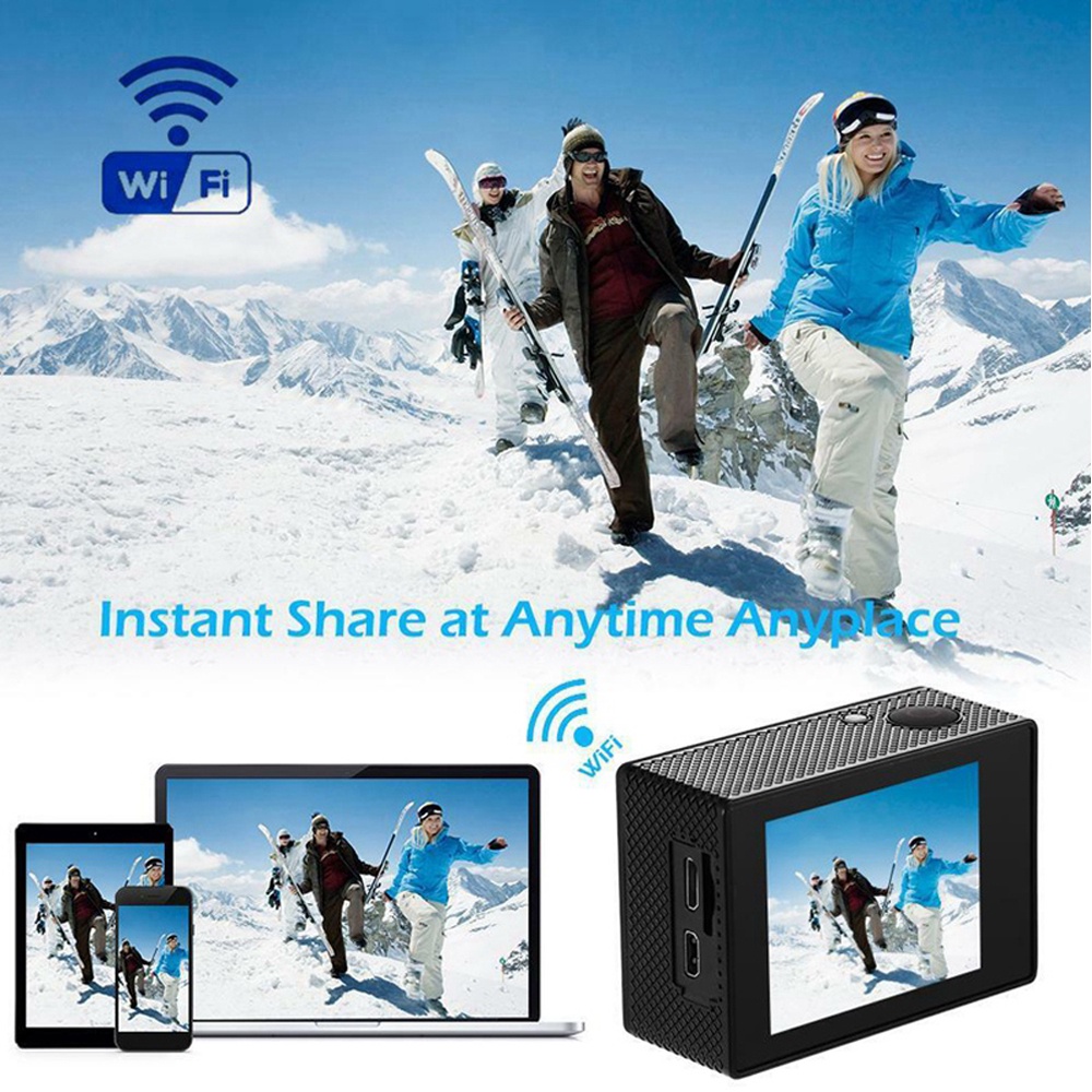 [TẶNG THẺ NHỚ 32G] Camera Hành Trình Sport 4K Ultra HD, Cam Hành Trình Gắn Xe Máy. Chống Rung, Chống Nước, Kết Nối Wifi | BigBuy360 - bigbuy360.vn