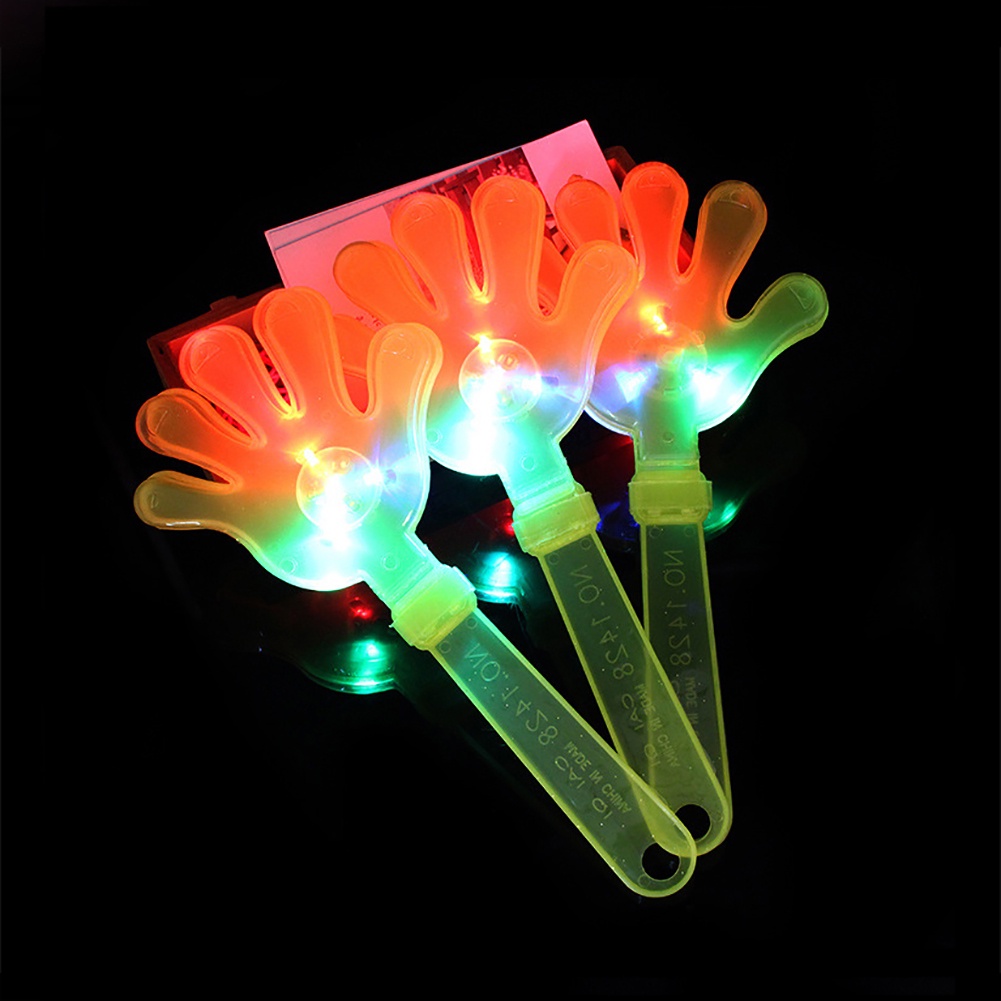 Đèn Led Hình Bàn Tay Kích Thước 24cm Bằng Nhựa Phát Sáng Trong Đêm Cheer Concert