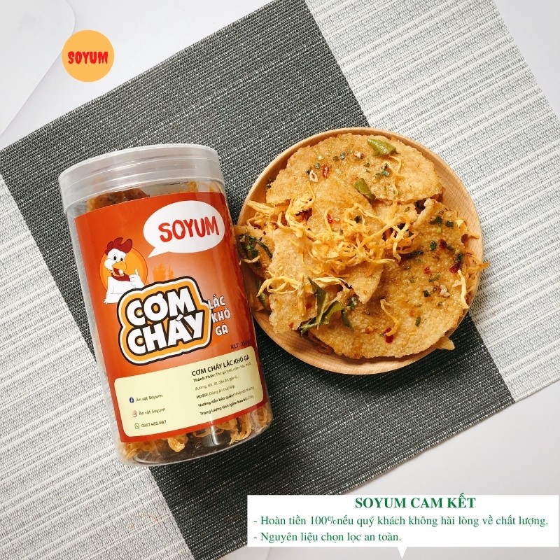 Cơm cháy lắc khô gà 150g đồ ăn vặt Soyum | BigBuy360 - bigbuy360.vn