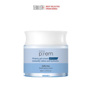 Kem dưỡng Make P:rem Safe me. Relief watery cream