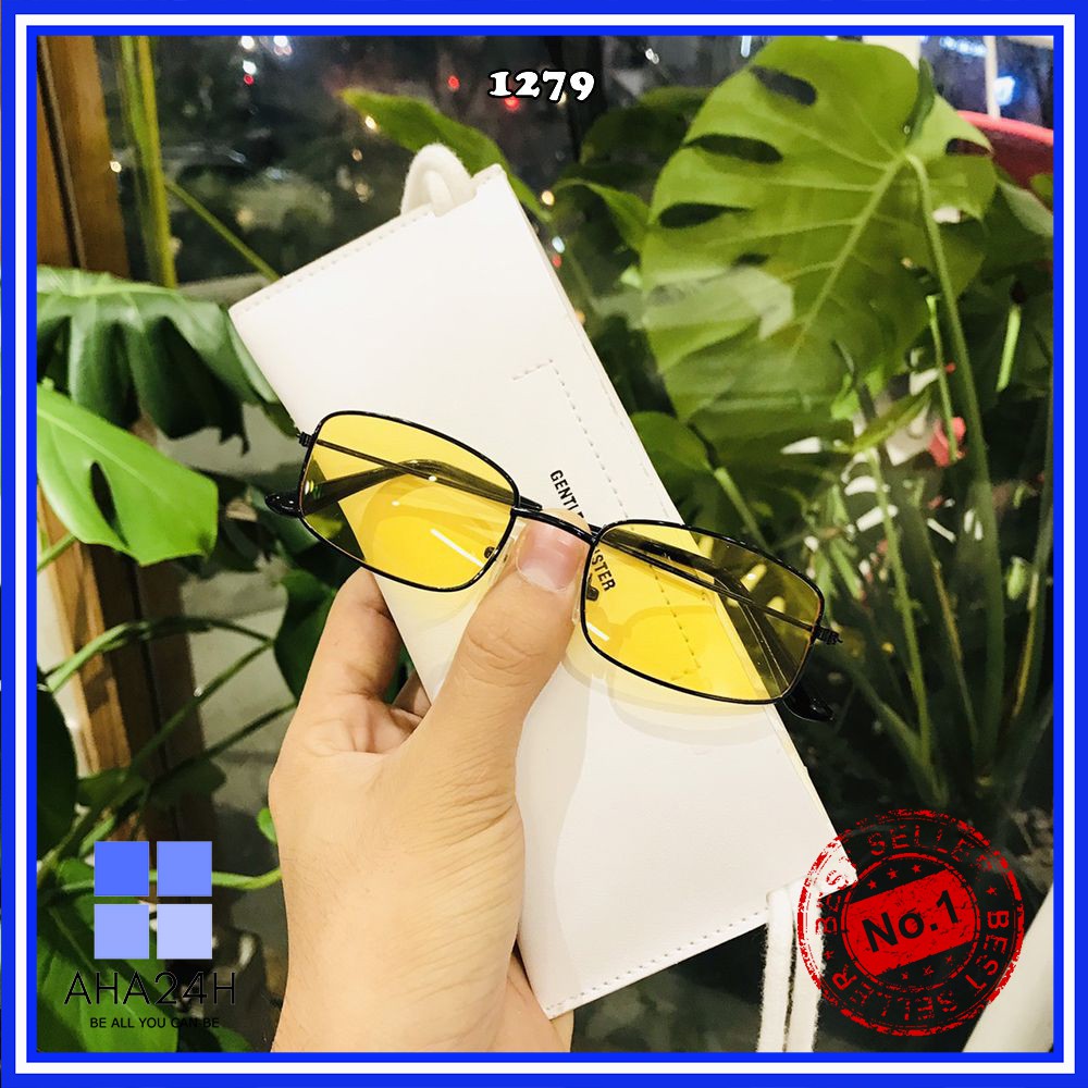 [Mã FARSSTGRE giảm 5K đơn bất kỳ] Mắt kính thời trang vuông nhiều màu gọng kính mát nam nữ hot trend sành điệu AH1279 | BigBuy360 - bigbuy360.vn