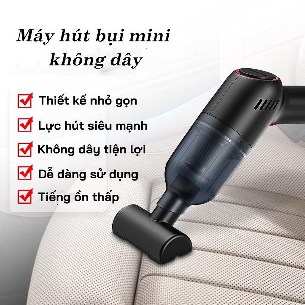 [FREESHIP] Máy hút bụi mini YOICE dạng súng lực hút mạnh 9000PA hút bụi oto, giường, hút sạch các bụi bẩn - SÚNG MINI