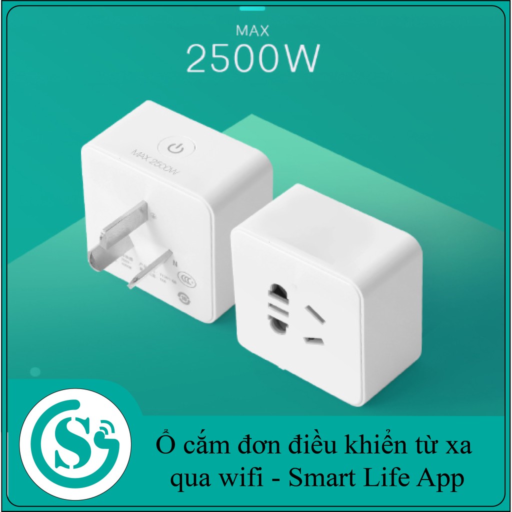 Ổ cắm đơn điều khiển từ xa qua wifi - Smart Life App