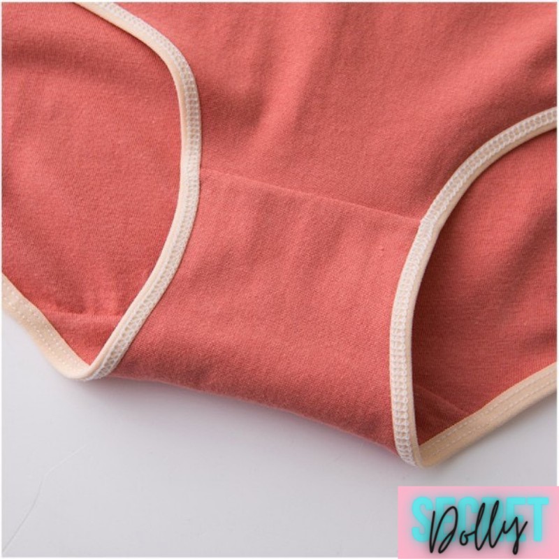 Quần lót cotton co dãn 8 chiều vải nhún viền ren sexy rẻ đẹp mềm mại kháng khuẩn Dolly Secret QL055 | BigBuy360 - bigbuy360.vn