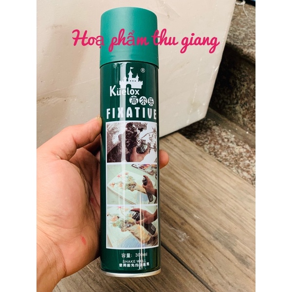 ⚡⚡ Bình Xịt Varnish Kuelox Phủ Bóng Và Bảo Quản Tranh 180ml/300ml