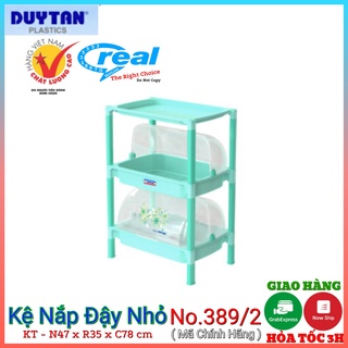 Kệ chén nhựa duy tân Có Nắp Đậy 2 ngăn-3 tầng -KT 47 x 35.5 x 78 cm