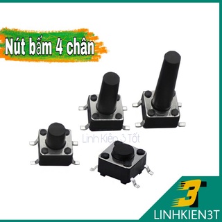 ( Túi 10 con ) Nút nhấn ( Nút bấm ) 4 chân to nhỏ