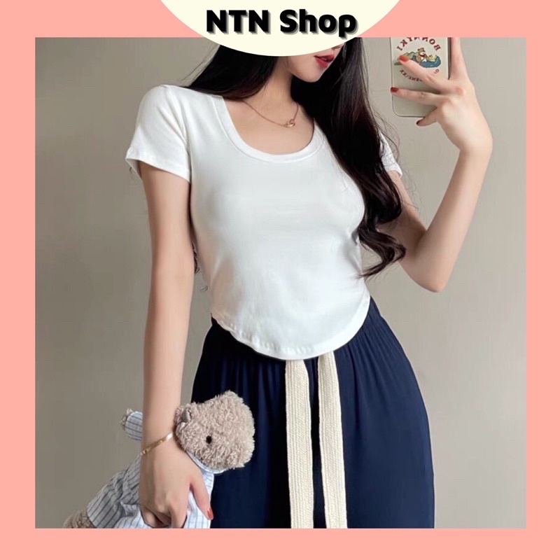 Áo Tay Ngắn cổ tròn body Lai bầu trẻ trung (ctmh) ntn shop