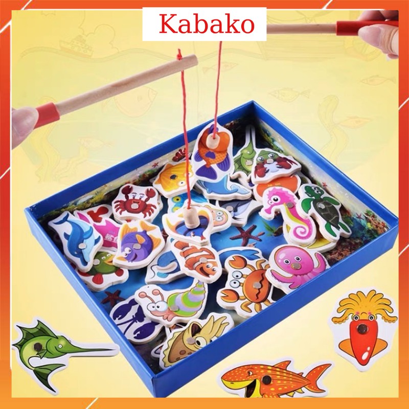 Đồ chơi câu cá gỗ câu cá gỗ KABAKO KBK003.