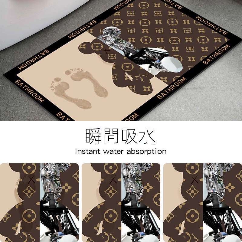 Tấm thảm , Sàn mat ,Thảm Chùi Chân Chống Trượt Dày Dặn Thấm Hút Tốt