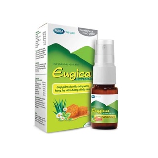 Xịt họng thảo dược Eugica giảm ho, giảm đau rát họng - 10ml