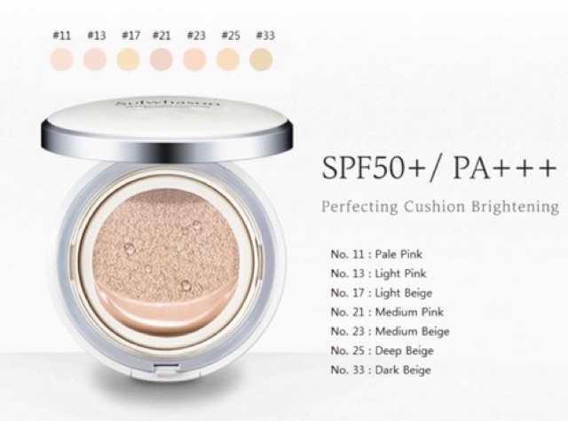 Sulwhasoo Perfecting Cushion - Brightening dòng dưỡng trắng sáng - TONE MÀU HIẾM No.11 lõi Refill full 15g