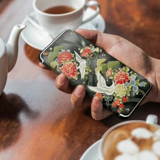 Skin Dán Iphone Hạc Trắng