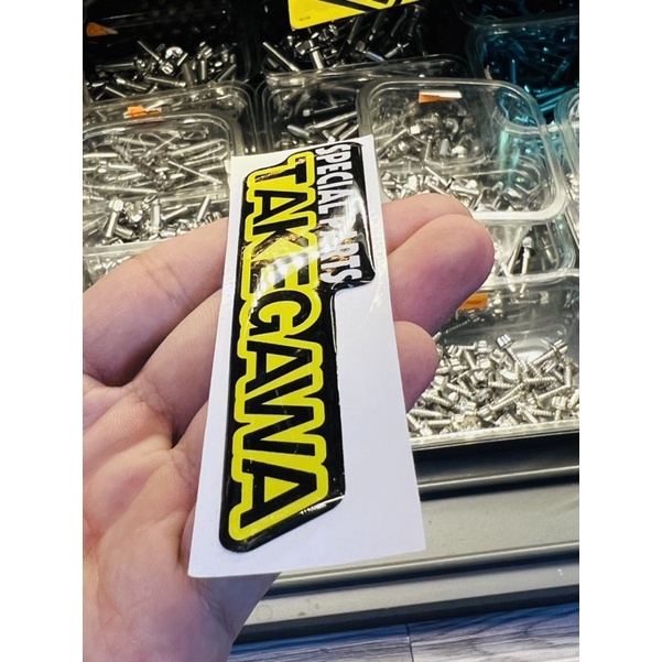 Tem Logo Sticker Takegawa Đổ nổi Dán Mọi Vị Trí Trên Xe, Nón Bảo Hiểm, Laptop, Vali v.v Tem Dán Chắc Chắn